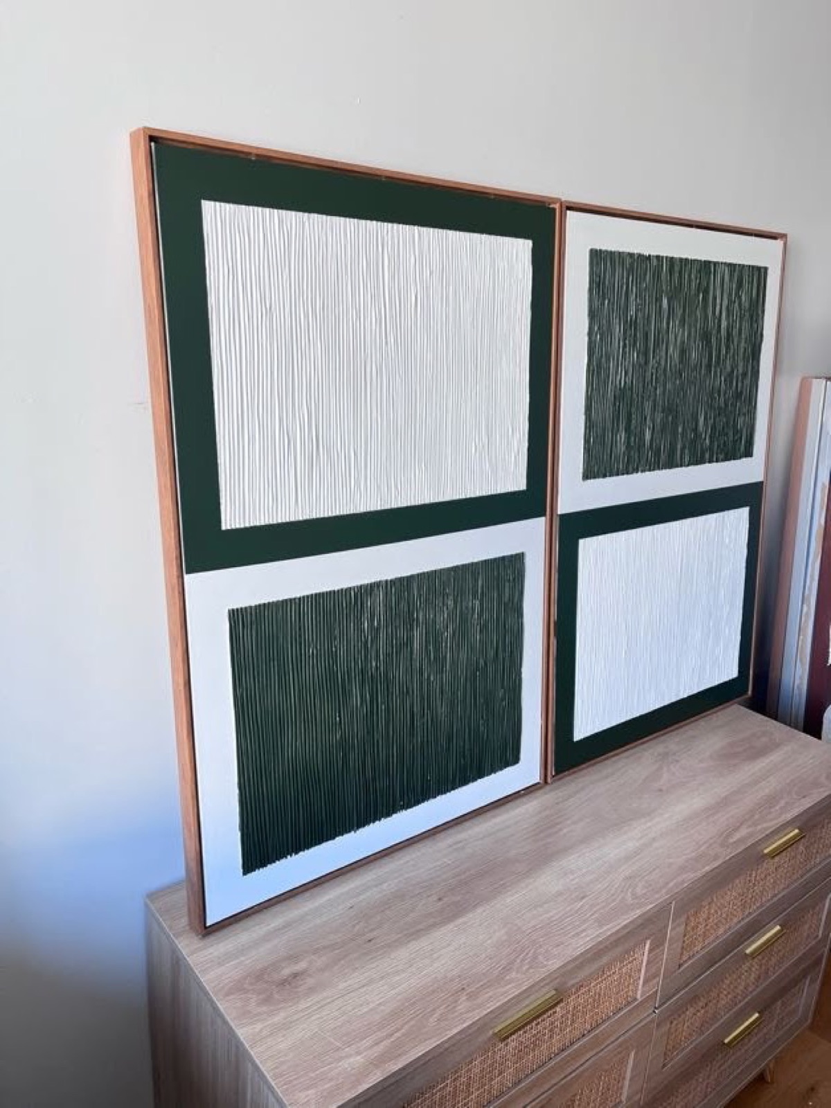 Relief painting by Nate Stegemiller