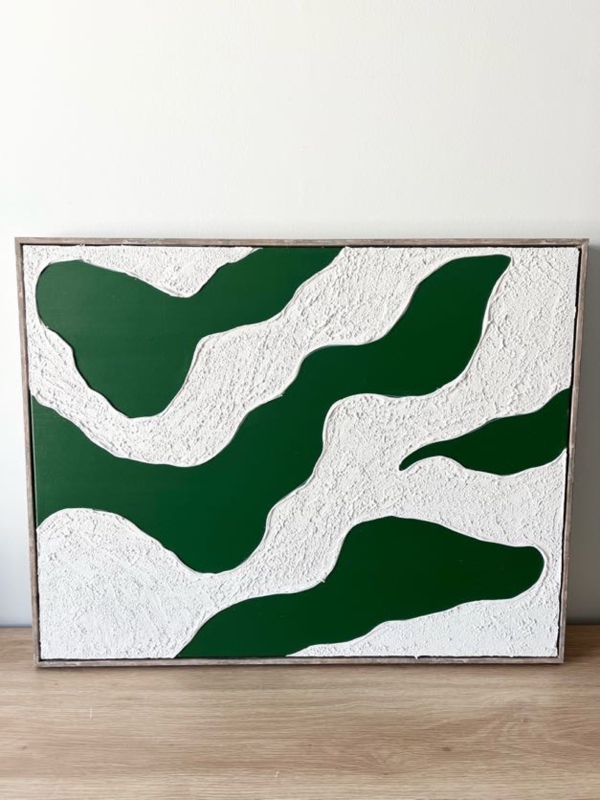 Relief painting by Nate Stegemiller