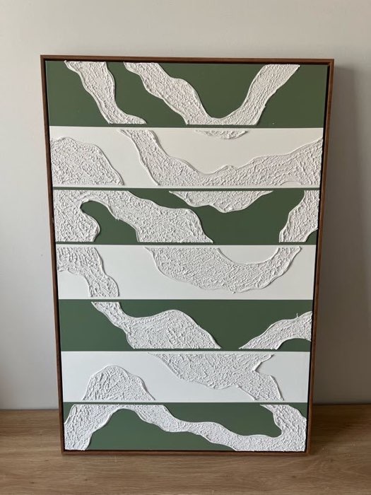 Relief painting by Nate Stegemiller