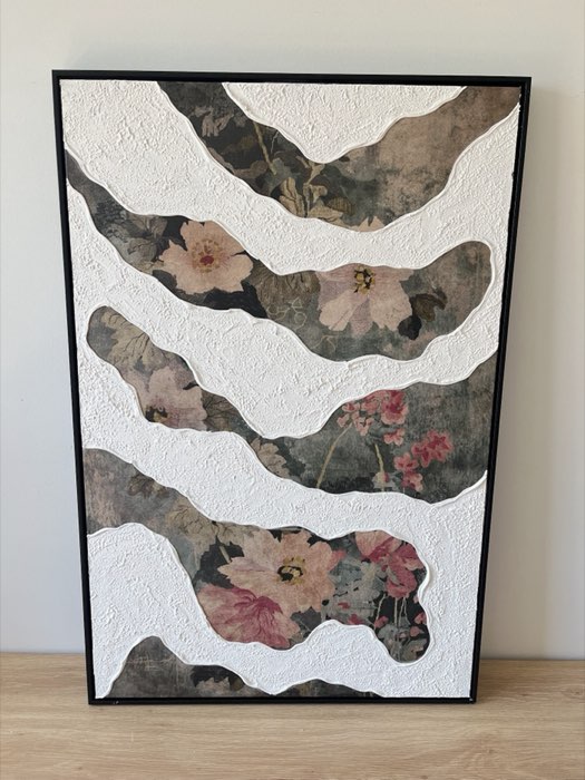 Relief painting by Nate Stegemiller