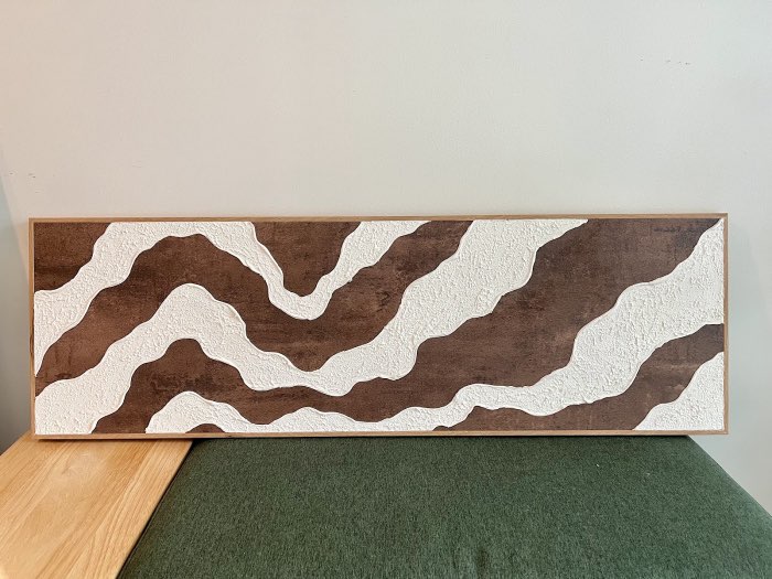Relief painting by Nate Stegemiller
