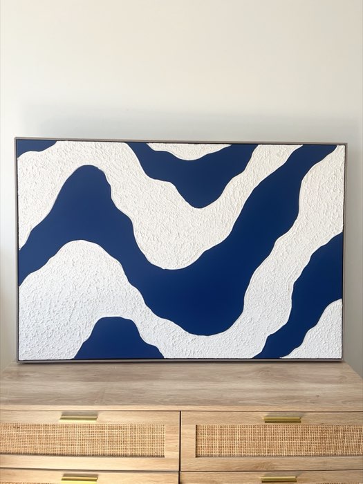Relief painting by Nate Stegemiller