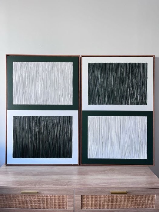 Relief painting by Nate Stegemiller
