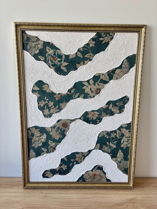 Relief painting by Nate Stegemiller