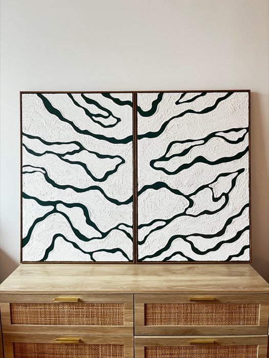 Relief painting by Nate Stegemiller