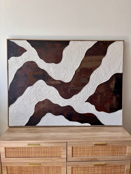 Relief painting by Nate Stegemiller