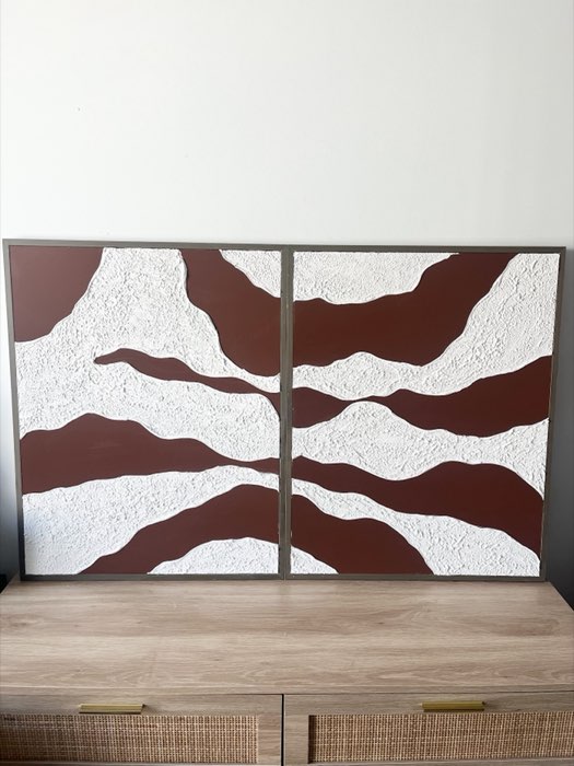 Relief painting by Nate Stegemiller