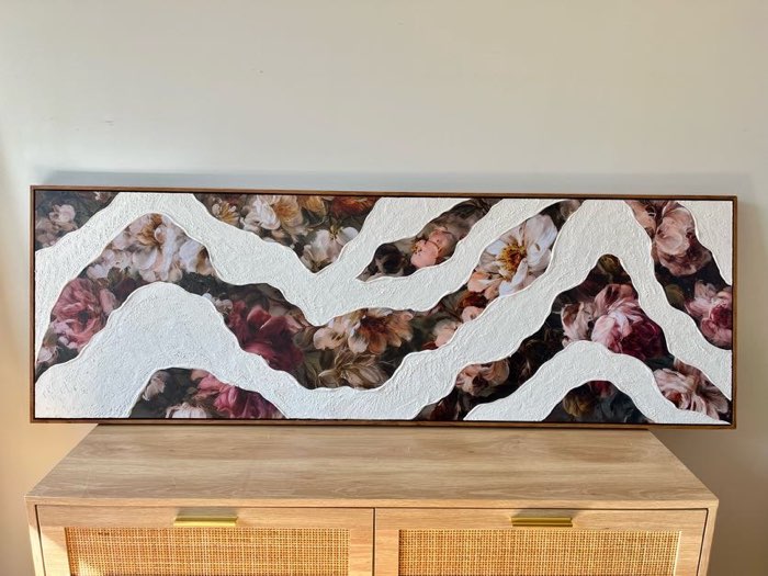 Relief painting by Nate Stegemiller