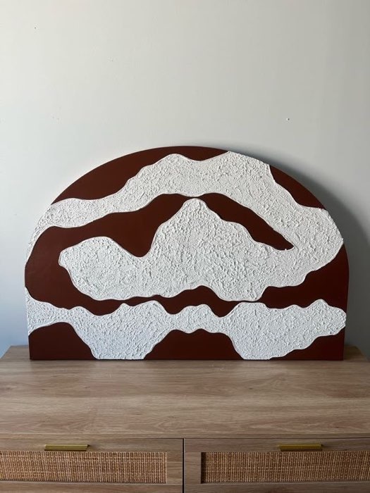 Relief painting by Nate Stegemiller