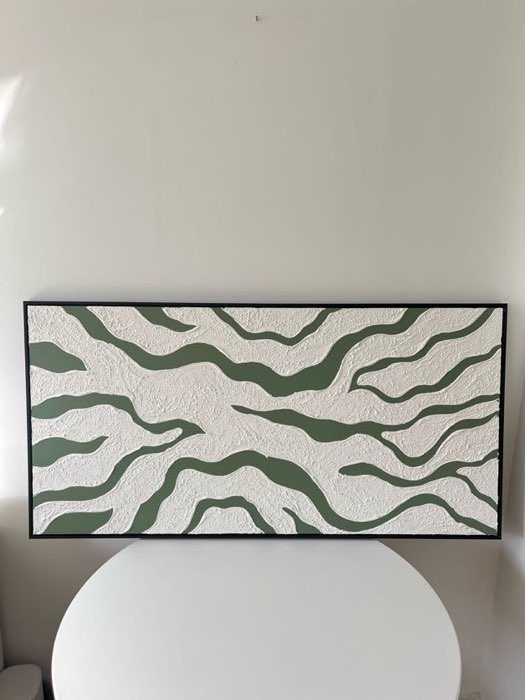 Relief painting by Nate Stegemiller