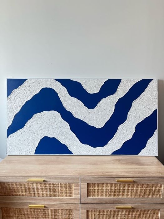 Relief painting by Nate Stegemiller