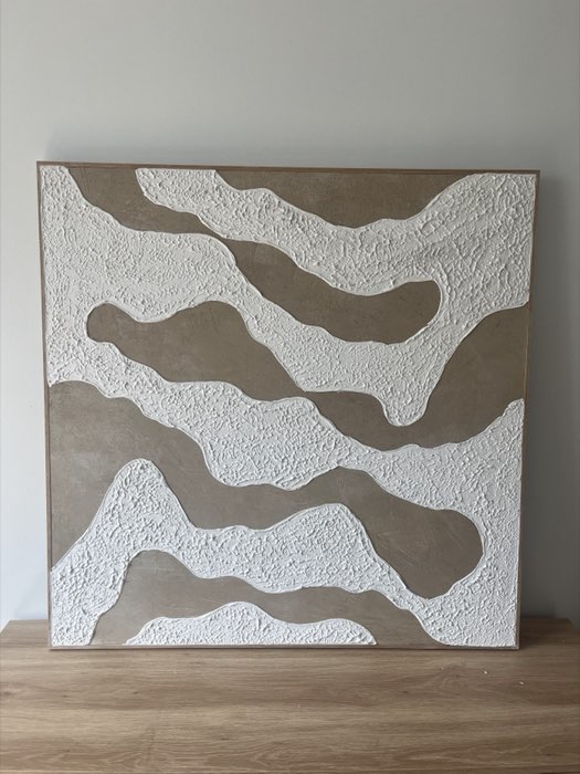 Relief painting by Nate Stegemiller