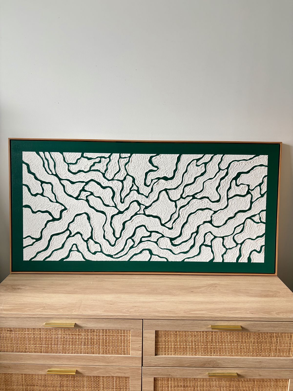 Relief painting by Nate Stegemiller