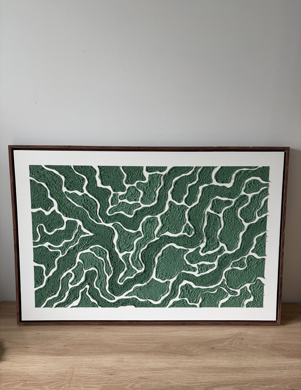 Relief painting by Nate Stegemiller