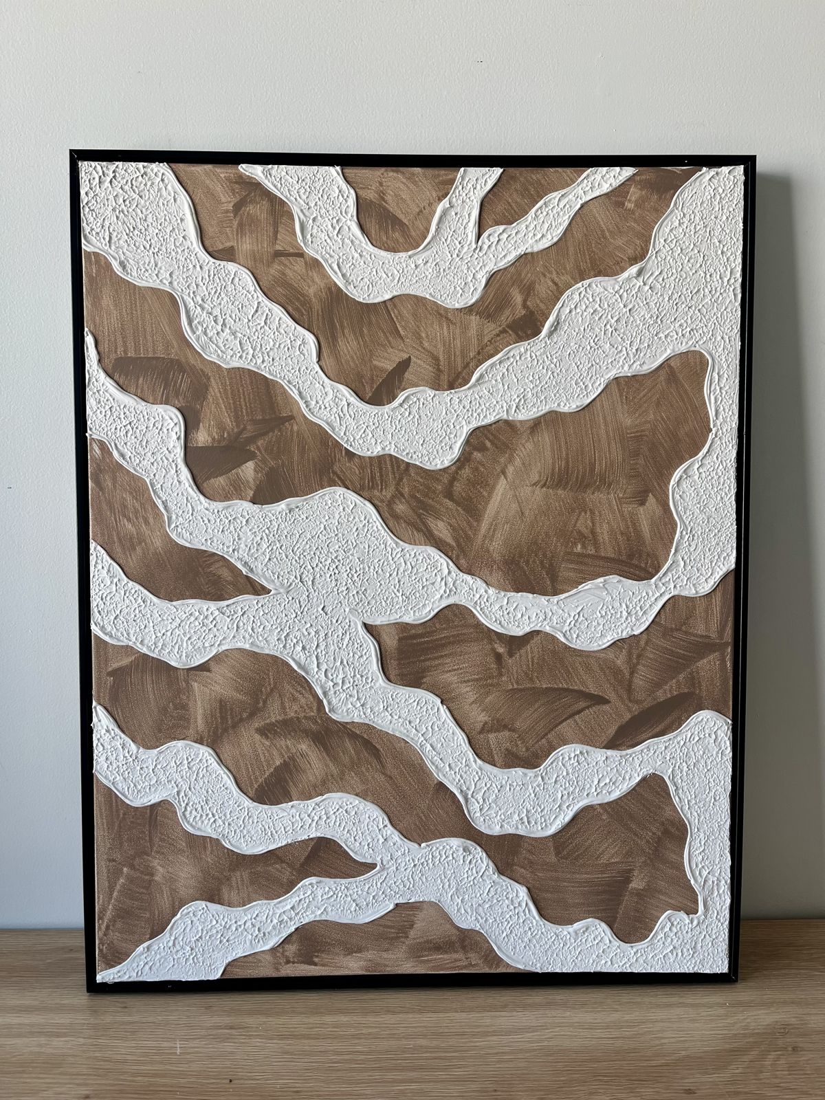 Relief painting by Nate Stegemiller