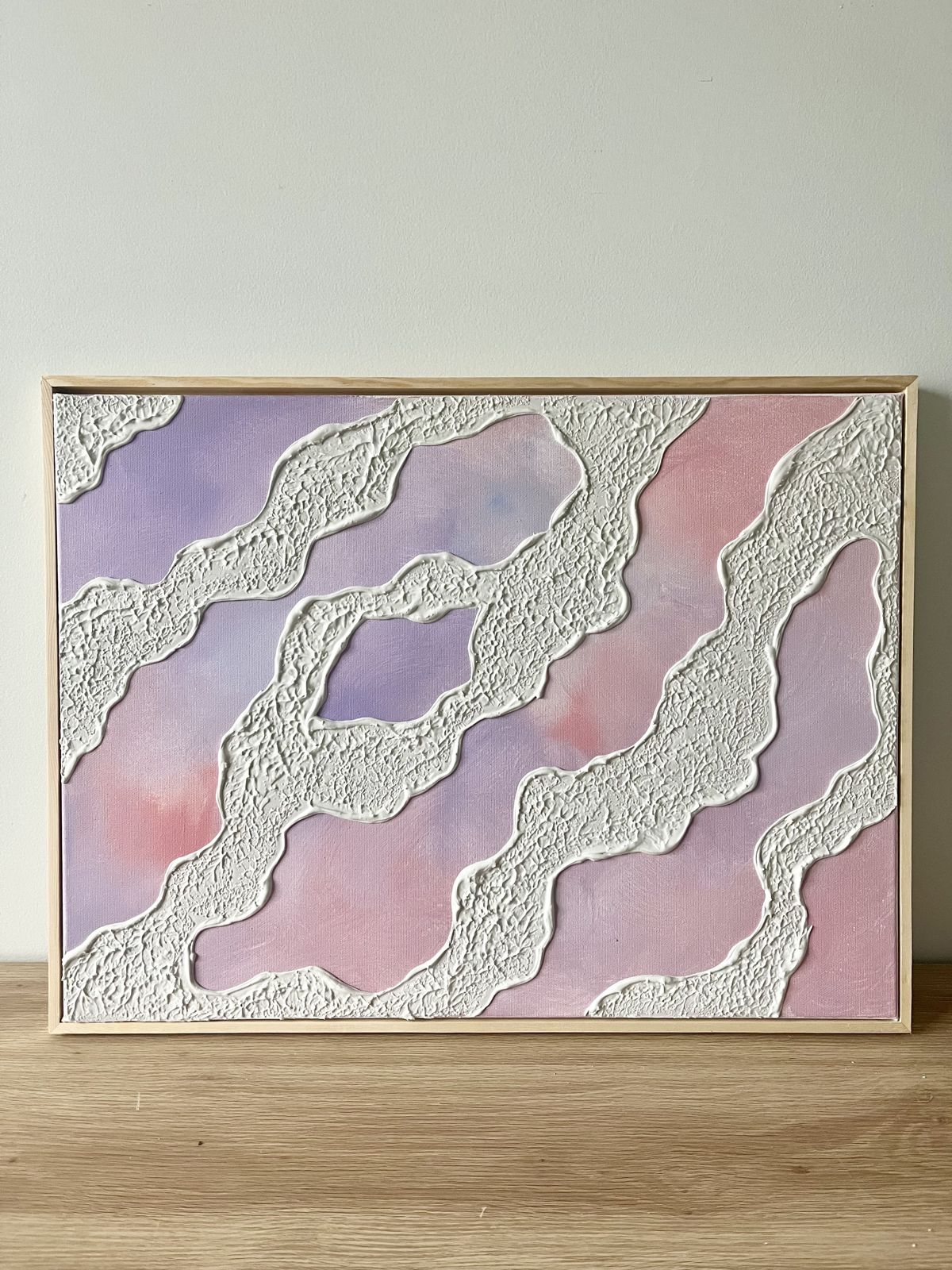Relief painting by Nate Stegemiller