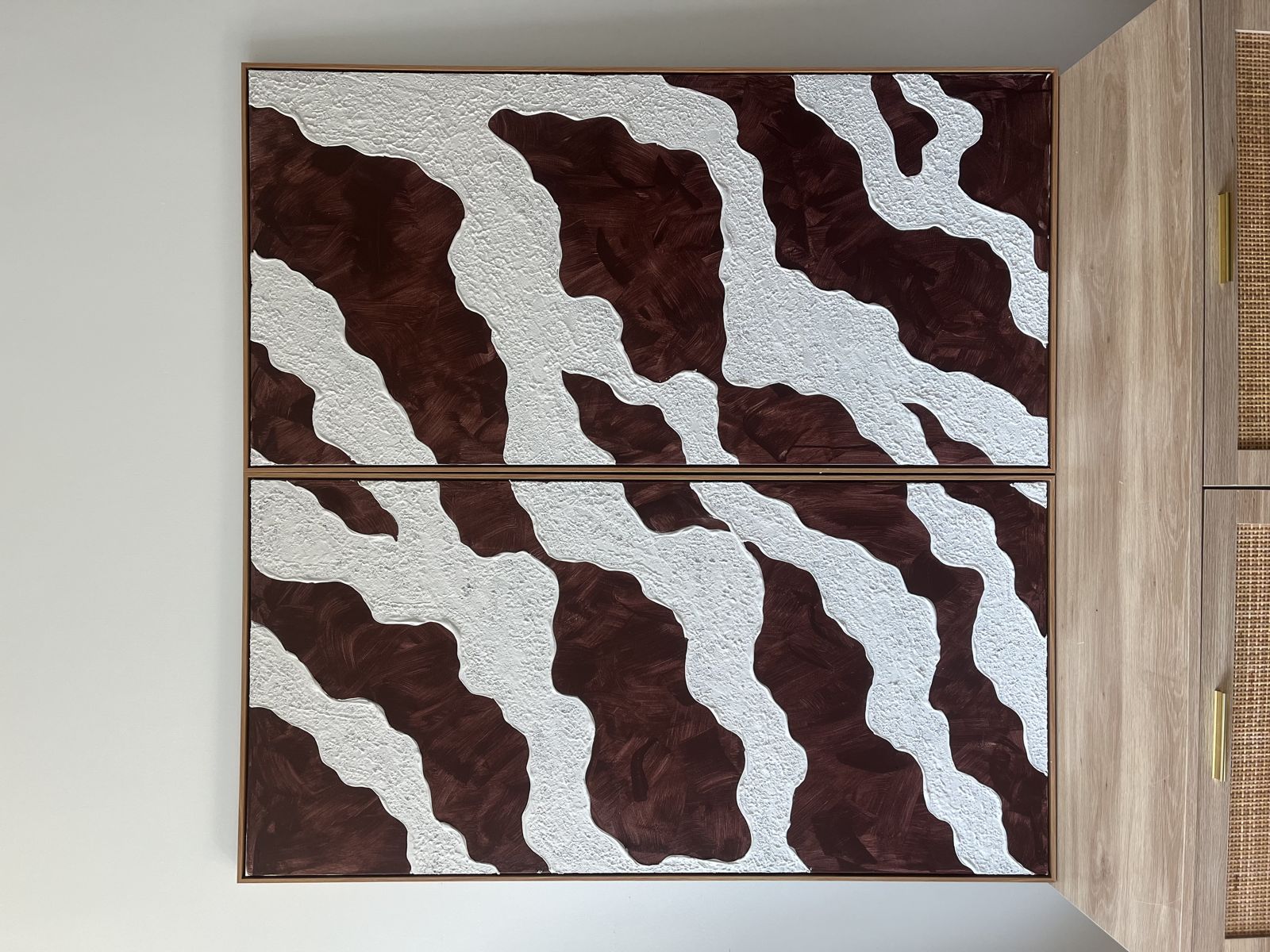 Relief painting by Nate Stegemiller