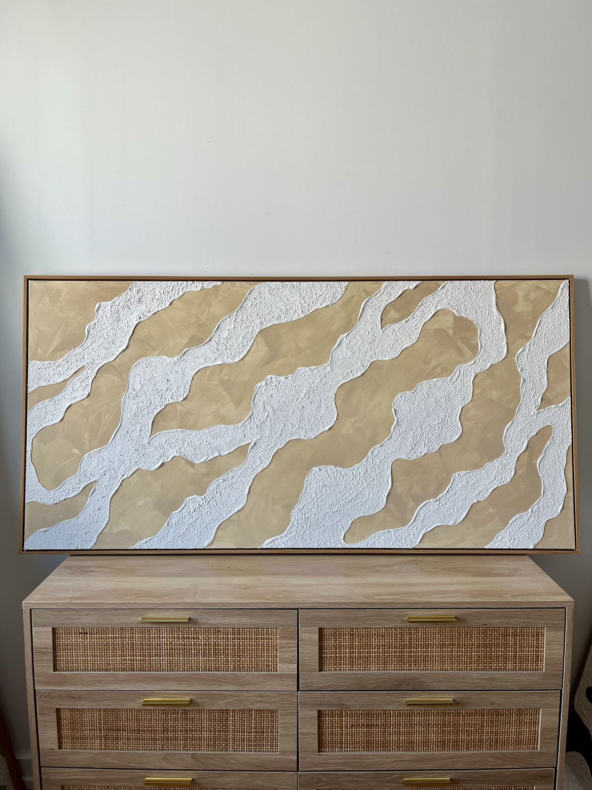 Relief painting by Nate Stegemiller